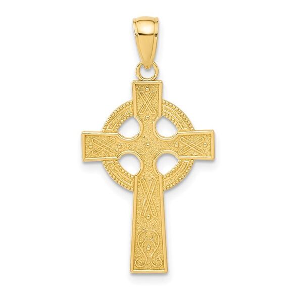 14k Yellow Gold Celtic Cross Pendant,All Products : American Fashion Style Bags On Sale